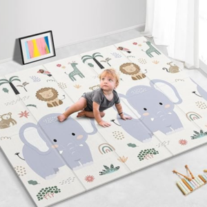 easy to clean large foldable baby mat