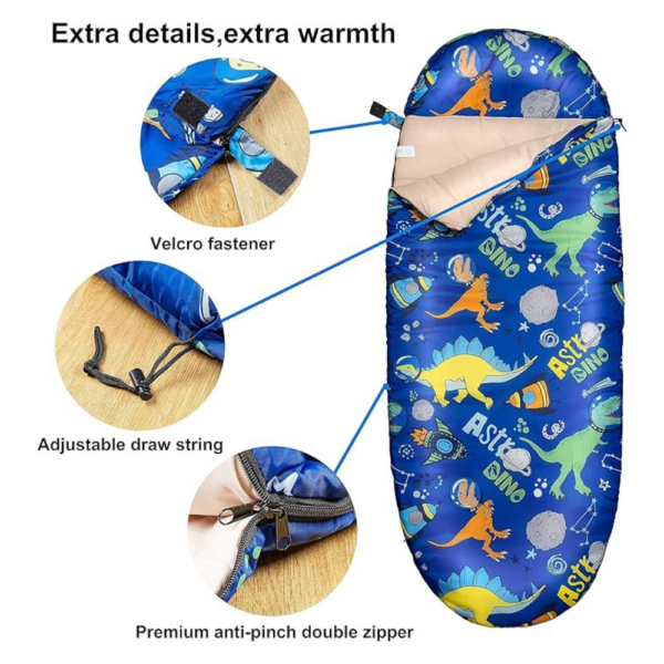 compact travel sleeping bag for children