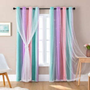 discounted rainbow curtains