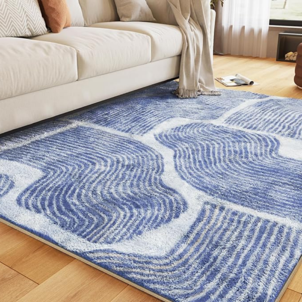 plushy soft are rug for comfortable family room